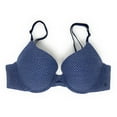 thumbnail image 1 of Victoria's Secret T-shirt Bra Padded Perfect Shape / Coverage 32DD Navy Mesh, 1 of 1
