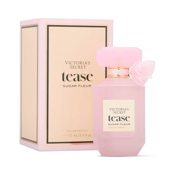 Victoria's Secret Tease Sugar Fleur Eau de Parfum, Notes of Fresh Apple, Floral Bud and Pink Caramel, Perfumes for Women (3.4 oz)