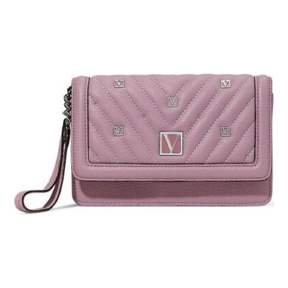 Victoria’s Secret The Tech Wristlet Wallet In Mauve Stud Purple NWT