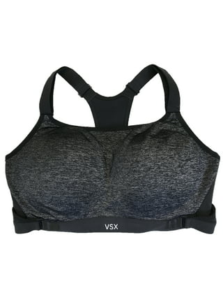 Victorias Secret VSX Sports Bra Size Small Heathered Black Strappy