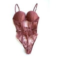 thumbnail image 1 of Victoria’s Secret Very Sexy Bombshell Add 2 Cups Bra Cocoa Brown Lace Teddy Size Medium NWT, 1 of 2