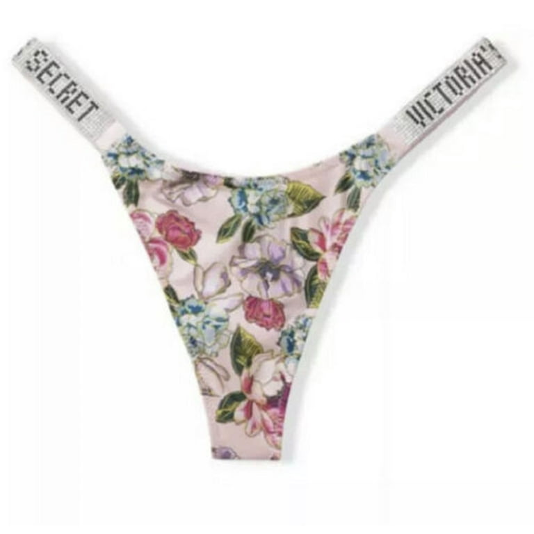 Victoria's Secret Very Sexy Bombshell Shine Strap Thong Panty Pink