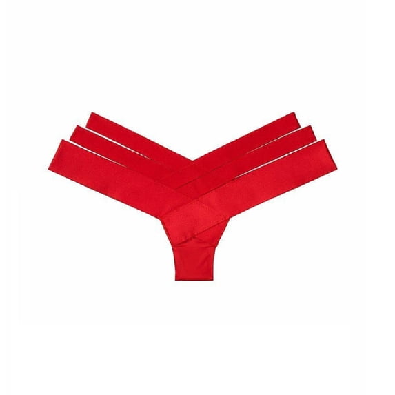 Victoria's Secret Very Sexy Lipstick Red Banded Strappy Cheeky Panty Size Medium NWT