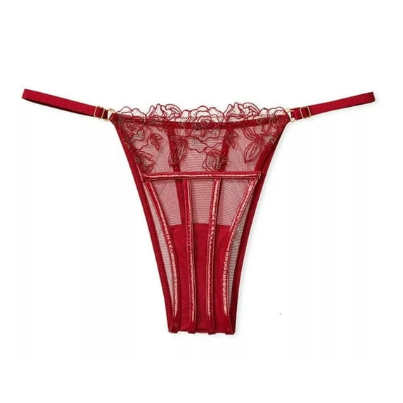 Victoria's Secret Very Sexy Midnight Affair Brazilian Panty Red Lacquer Size Medium NWT