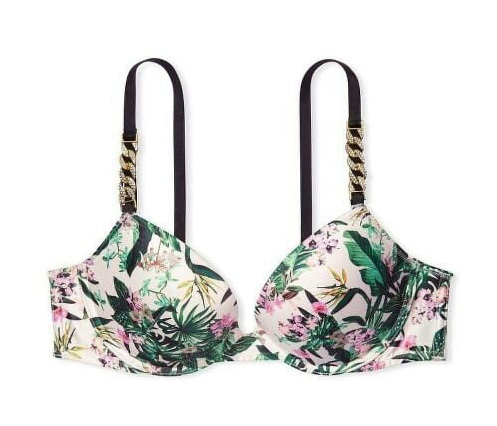 Victoria's Secret Very Sexy Push-up Bra Floral Embellished Chain