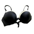 thumbnail image 1 of Victoria's Secret Very Sexy Rhinestone Shine Push-up Bikini Swim Top Black Cup Size 36DD NWT, 1 of 2