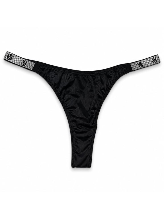 Very Sexy Shine Strap Smooth Thong Panty Color Black New (US, Alpha, XX-Large, Regular, Regular, Black/Smooth)