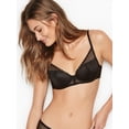 thumbnail image 1 of Victoria's Secret Women Fishnet Underwire Padded Push Up Bra Black 34D, $70 NWT, 1 of 6