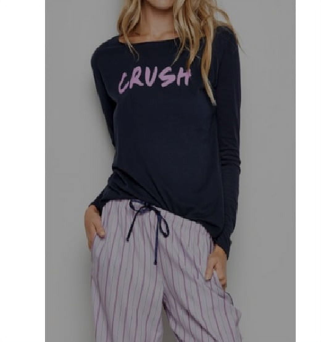 Victoria's Secret Women's Tee Crush Long Sleeve T-Shirt Top Purple S, $26  NWT