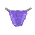 thumbnail image 1 of Victoria's Secret Women's Very Sexy Shine Strap Lace Bikini Panty Color Lavender Size Small NWT, 1 of 2