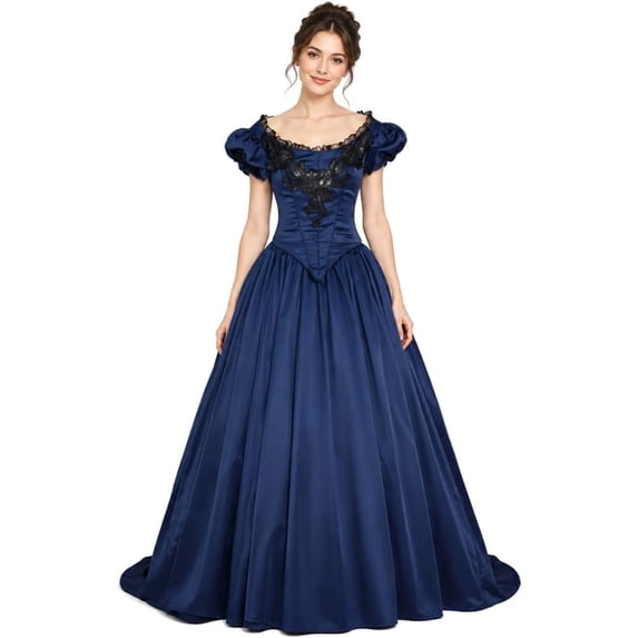 Victorian 18th Century Civil War Southern Belle Gown Evening Dress 1860s Ball Gown Dress