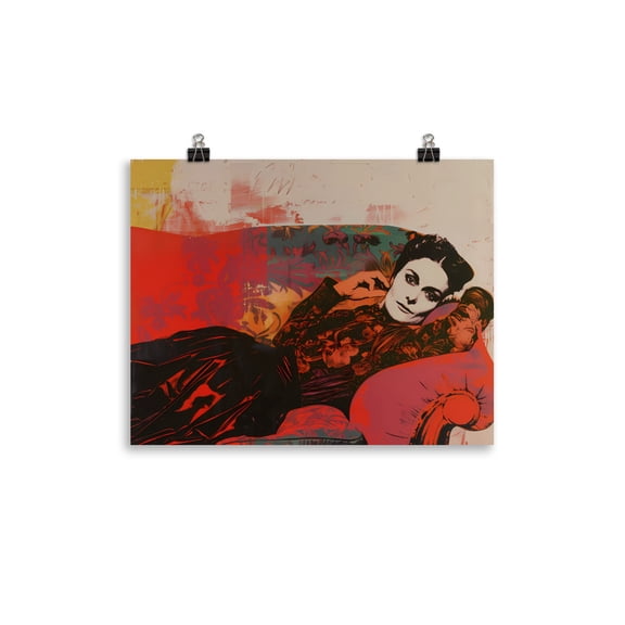 Victorian Abstract Painting Poster Print Wall Art Maximalist Design Boho Decor (11″×14″)