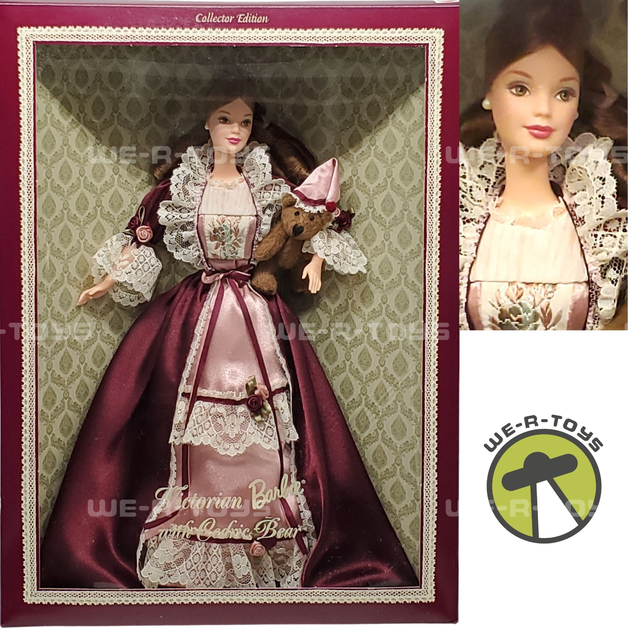Mattel 1999 Victorian Barbie Doll with Movable Arms & Cedric Mattel 1999 Victorian Barbie Doll with Movable Arms & Cedric