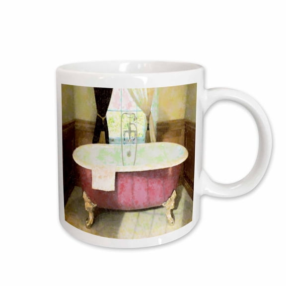 3drose, Victorian Bathtub, 11oz Mug