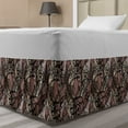 thumbnail image 1 of Victorian Bed Skirt, Black Lace Pattern with Geometric Shapes and Floral Inspirations Vintage Art, Elastic Bedskirt Dust Ruffle Wrap Around for Bedding Decor, 4 Sizes, Multicolor, by Ambesonne, 1 of 2