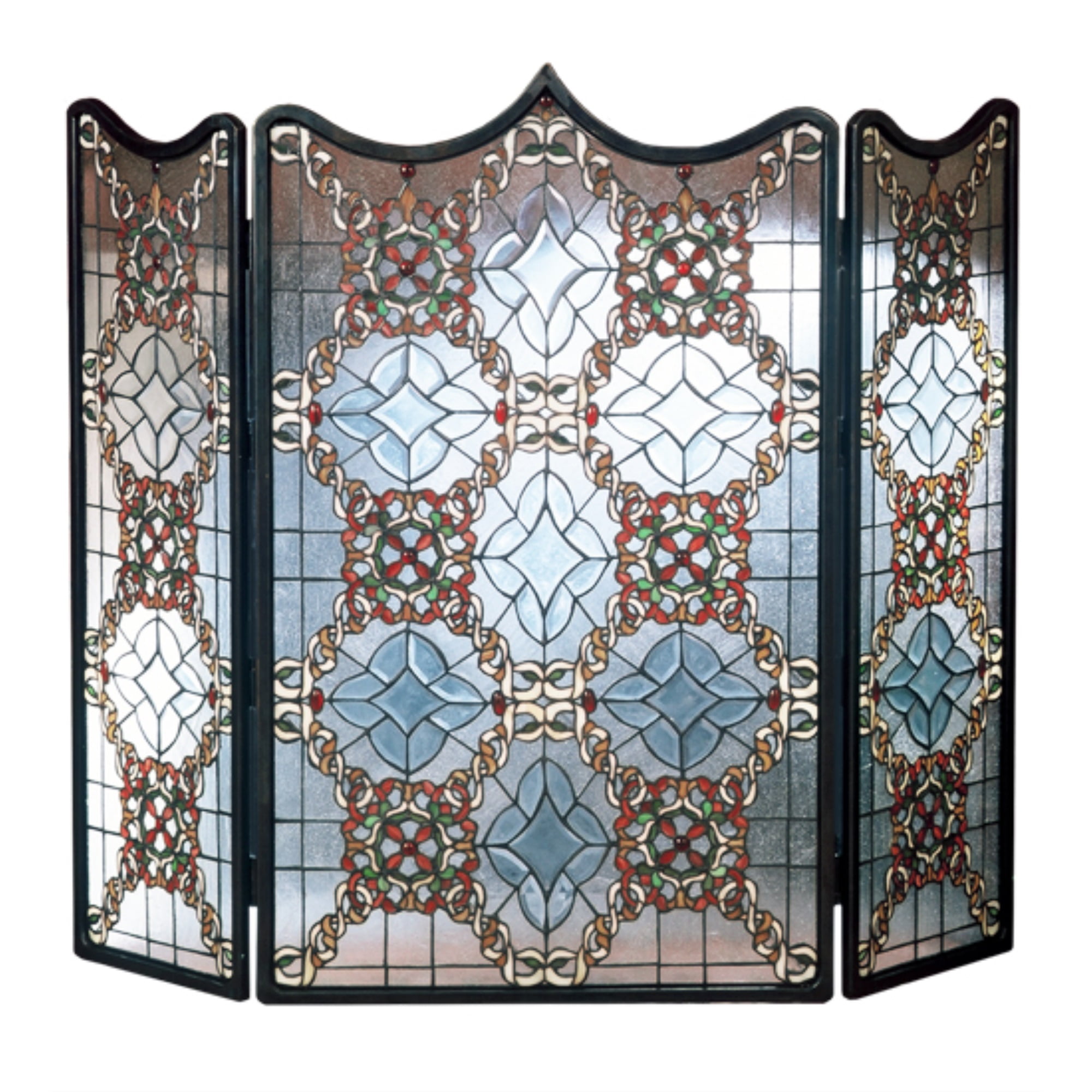 Meyda Tiffany 48092 Stained Glass / Tiffany Fireplace Screen From The