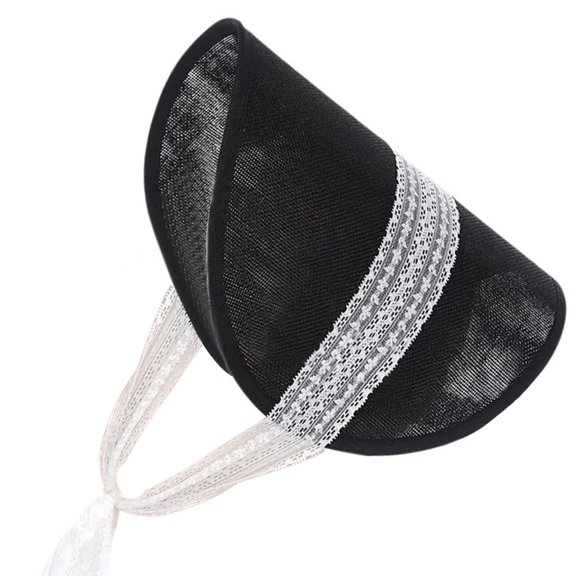 Victorian Bonnets Hat Lace Ribbon Base Breathable Hat for Operas Headwear Elegant Hat Base Hat
