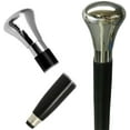 thumbnail image 1 of Victorian Brass Knob Handle Black 3 Fold Nautical Walking Cane Stick, 1 of 5