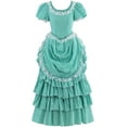 thumbnail image 1 of Victorian Bustle Striped Ball Gown Women's Vintage Civil War Southern Belle Walking Dress, 1 of 8