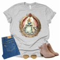 thumbnail image 1 of Victorian Cinderella Shirt, Magic Kingdom Castle Shirt Graphic Design Tee Tops Short Sleeve (Grey-2X Large), 1 of 5