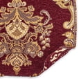 thumbnail image 1 of Victorian Damask Chenille Upholstery Brocade&nbsp;Jacquard 56/57" Fabric By The Yard - Tan / Burgundy, 1 of 3