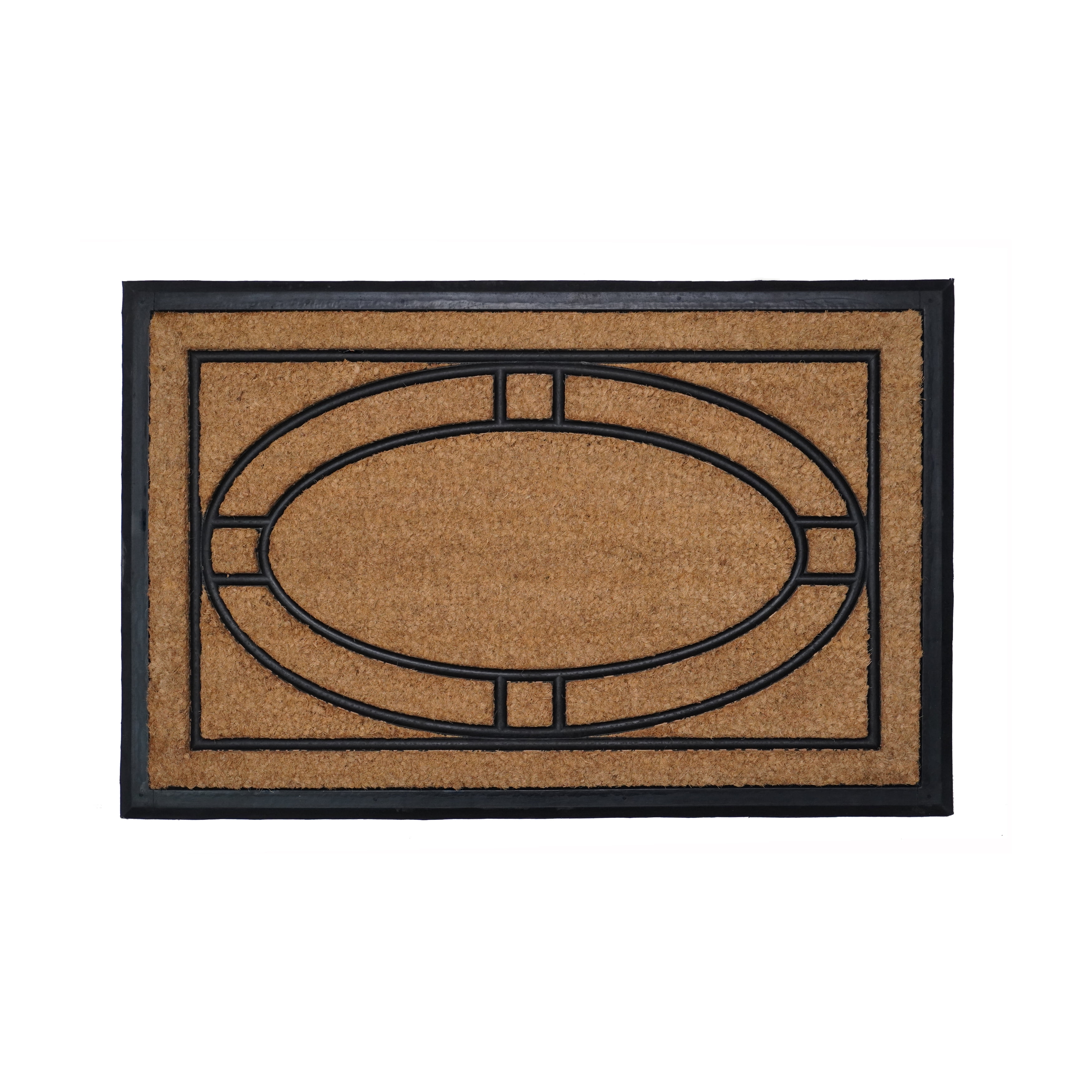 Victorian Coir and Rubber Non-Slip Outdoor Doormat 24" x 36"