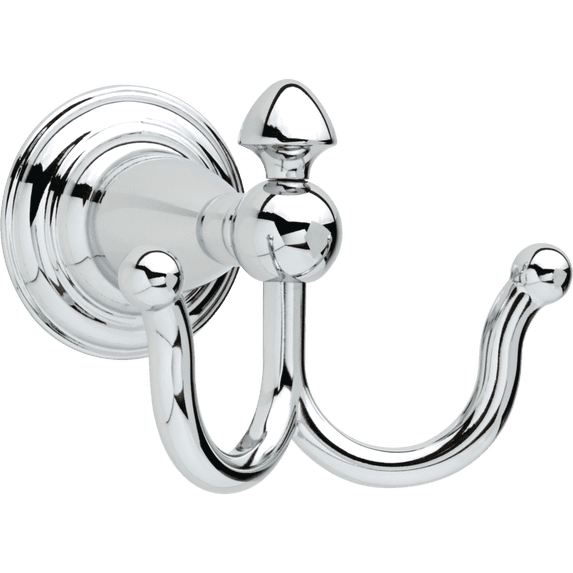 Victorian Double Robe Hook in Chrome