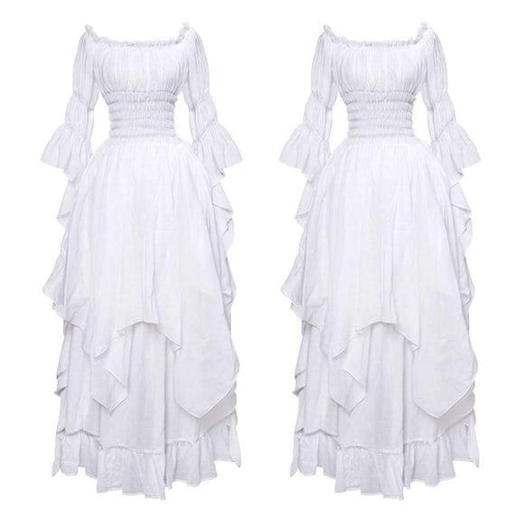 Victorian Dress Renaissance Women Gothic Witch Dress Wedding Dress for Halloween