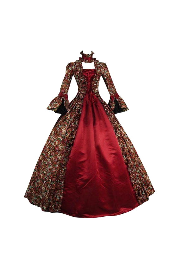 Victorian Dress for Women Long Party Dress Women's 1800s Rococo Masquerade Ball Gown Flare Sleeve Renaissance Dresses