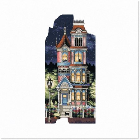 Victorian Elegance Cross Stitch Kit - Exquisite 12"X21" Design, 18 Count for a Charming Needlework Experience