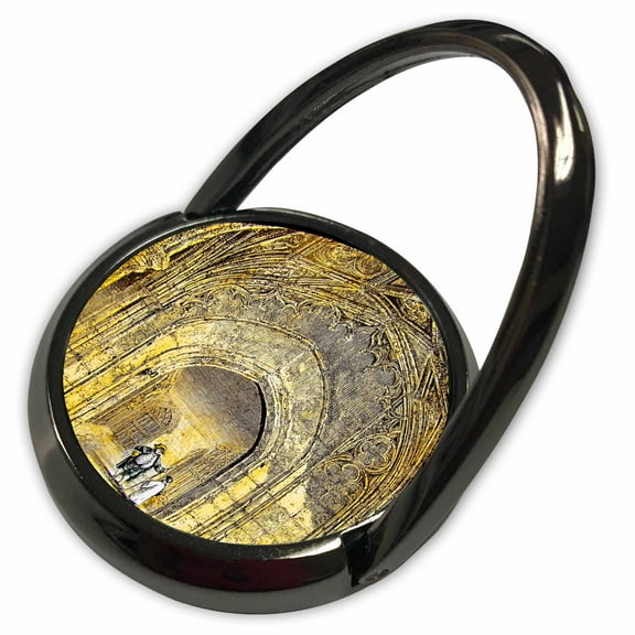 3dRose, Victorian Era Magic Lantern Slide Windsor Castle The Cloisters Vintage, Phone Ring