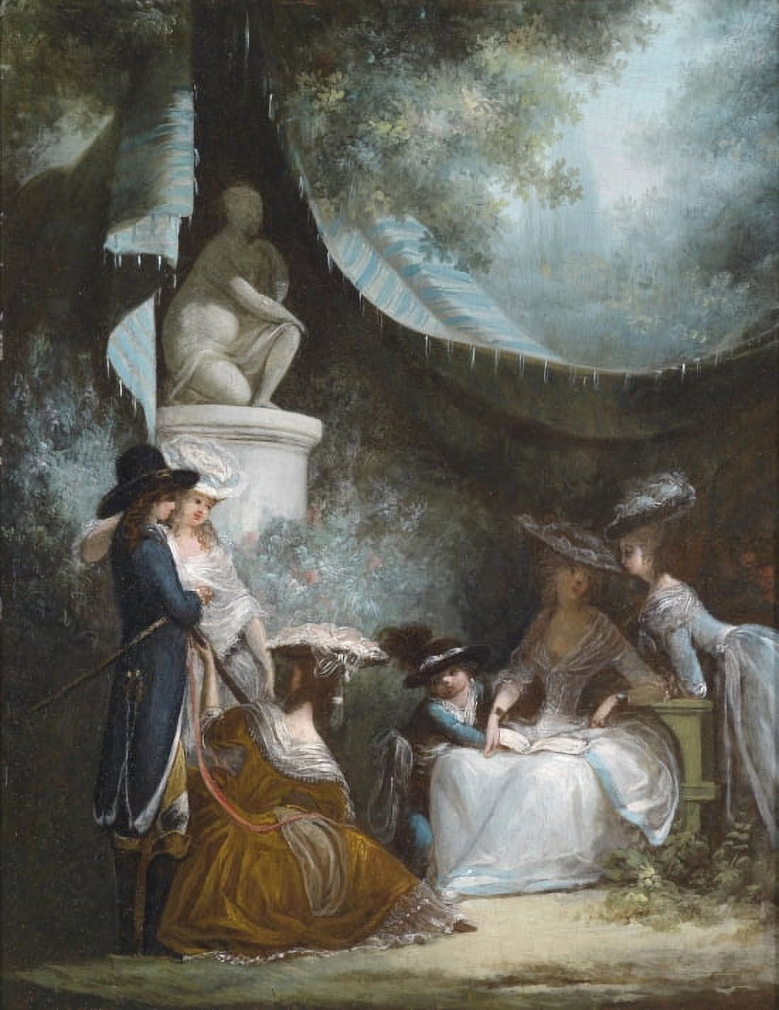 Victorian Era Painting Of The 1780s Canvas Art - (18 x 24)