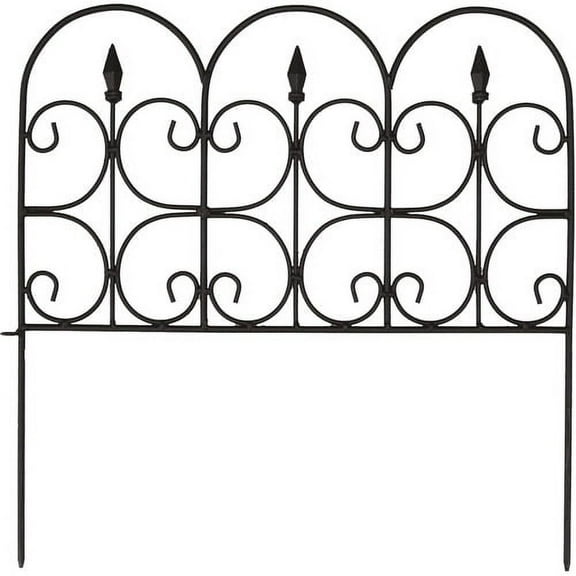 Victorian Fencing - 26 Feet - Medium 16" X 26.5" Pieces - Wrought Iron Look