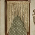 thumbnail image 1 of Victorian Fleur de Lis Lace Window Treatment Swag Valance Pair 75 x 38 Inches, 1 of 1