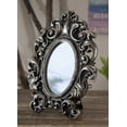 thumbnail image 1 of Victorian Floral Scrollwork Ornate Vanity Dressing Desktop Table Mirror Accent, 1 of 9
