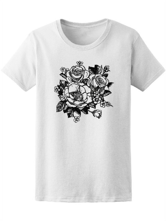 Victorian Flower Rose Tee Women's -Image by Shutterstock
