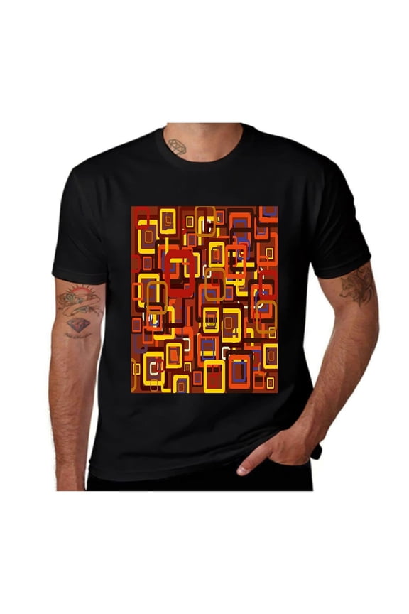 Victorian Gothic Retro-Letter H-Black-Grey- Casual Streetwea Everyday Tshirt Comfortable Wear tee shirt