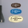 thumbnail image 1 of Victorian Hand Wash Only (Soap) Sign (Navy Blue / White) - Large, 1 of 5