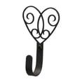 thumbnail image 1 of Victorian Heart Wall Hook Small - Black, 1 of 1