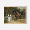 thumbnail image 1 of Victorian Horseback Rider Poster English Countryside Art Home Decor, 24x36 UNFRAMED, 1 of 3