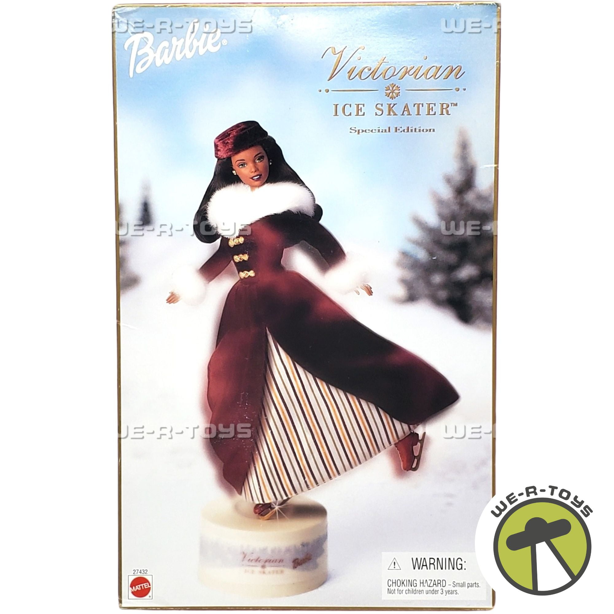 Victorian Ice Skater African American Barbie Doll 2000 Mattel 27432