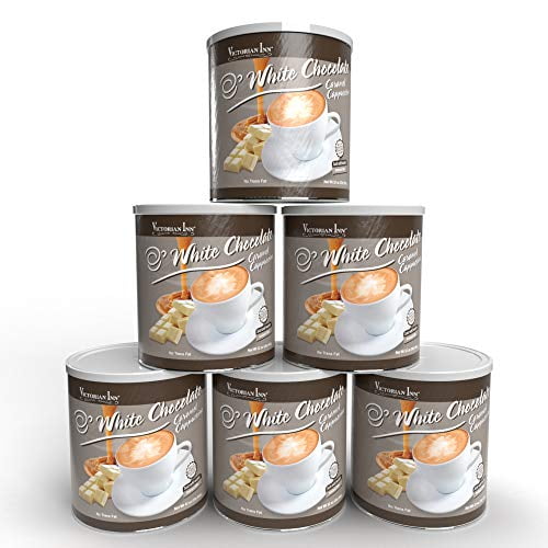 Victorian Inn Instant Cappuccino, White Chocolate Caramel, 32-Ounce Canisters (Pack of 6)