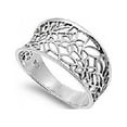 thumbnail image 1 of Victorian Leaf Filigree Vintage Style Ring Sterling Silver Size 6, 1 of 4