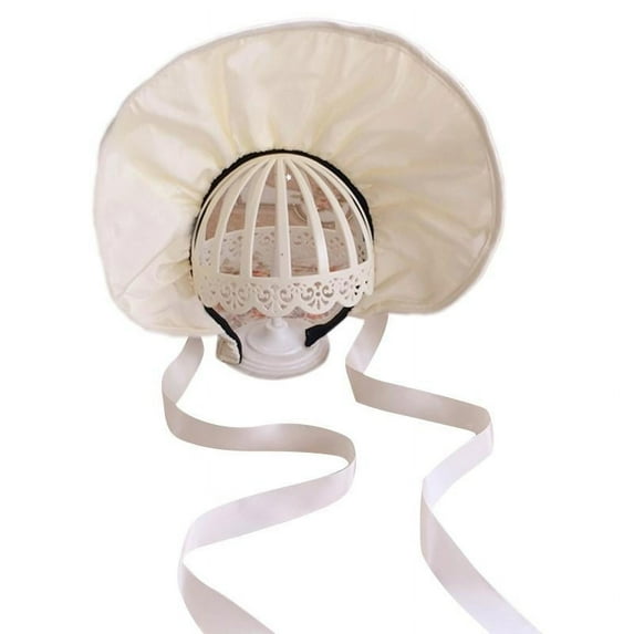 Victorian Lolita Headdress Flower Bonnet Hat Wedding Girl Sun Hat for Tea Party