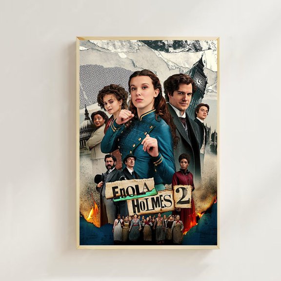 Victorian London Investigator Female Detective Estate Library Mystery Wall Art, Stretched Canvas