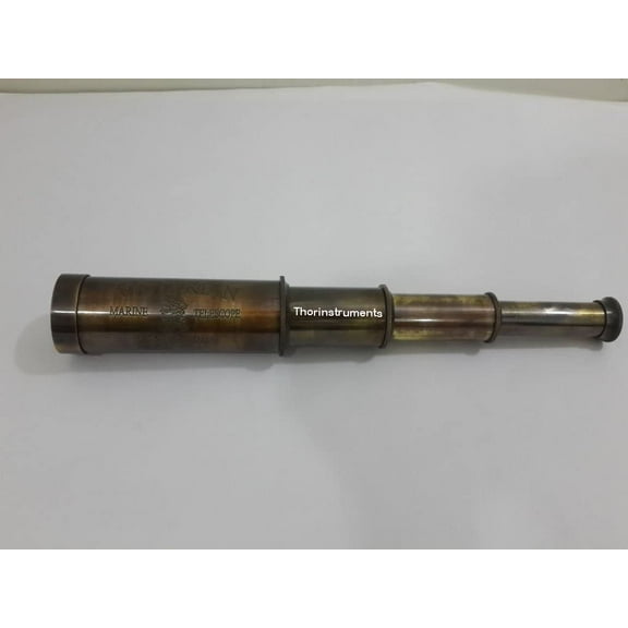 Victorian Marine London 1915 Antique Brass Telescope