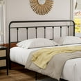 thumbnail image 1 of Victorian Metal King Size Headboard, Adjustable Height, Curved Steel King Headboard Only, Easy Assembly, Attach Frame, Farmhouse Style, Black, 1 of 9
