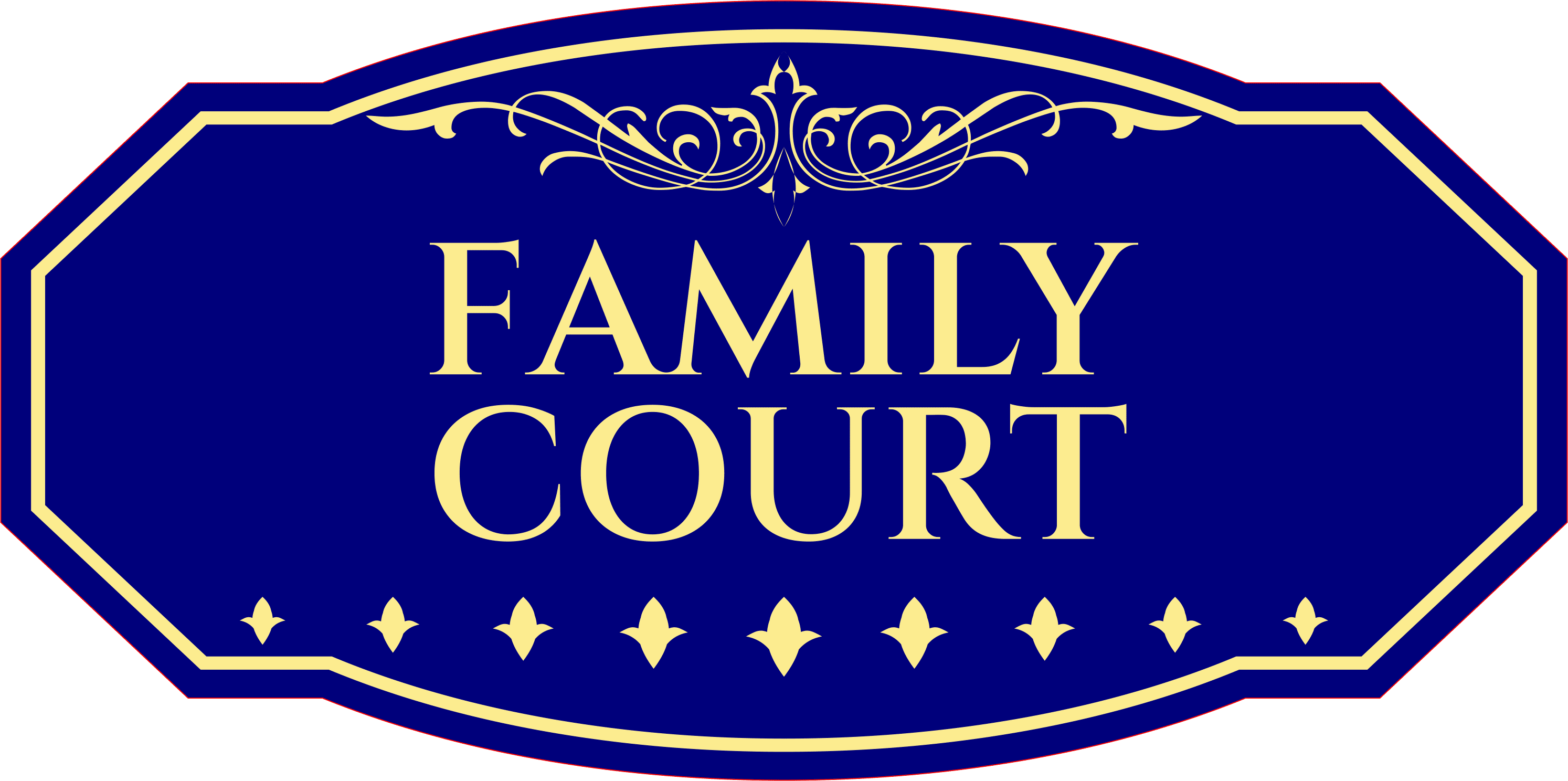 Victorian Plus Family Court Wall or Door Sign - Blue | Legal and ...