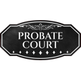 thumbnail image 1 of Victorian Plus Probate Court Wall or Door Sign Leather | Legal and Courtroom Decoration - Large, 1 of 8