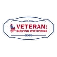 thumbnail image 1 of Victorian Plus Veteran: Serving with Pride Wall or Door Sign| Honor Veterans with Military Signs | US Pride | Businesses and Homes - Large, 1 of 7
